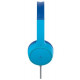 SOUNDFORM Mini On-Ear Wired Headphones Blue For Kids