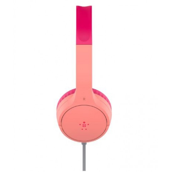 SOUNDFORM Mini On-Ear Wired Headphones Pink For Kids