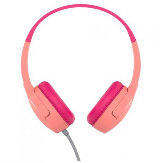 SOUNDFORM Mini On-Ear Wired Headphones Pink For Kids