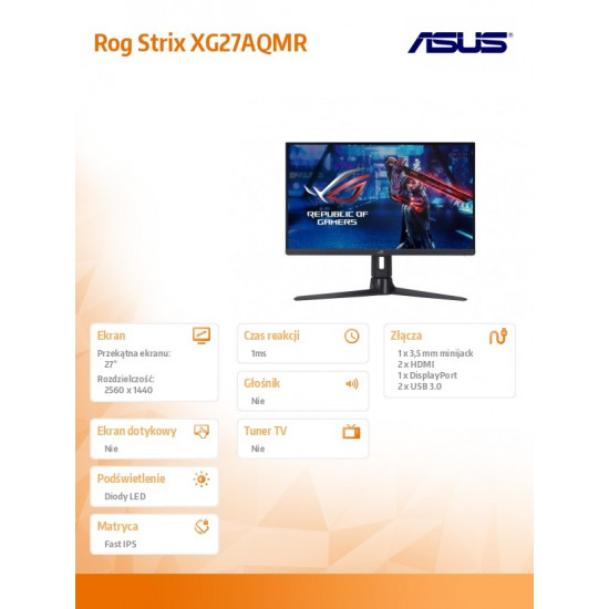 Monitor 27 inches XG27AQMR IPS