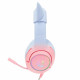 Gaming headset K9 7.1 RGB Surround cat-ear USB pink-blue