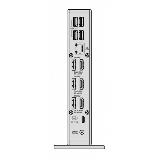 ICY BOX IB-DK2256AC 12in1,HDMI,DP,USB,CR,LA