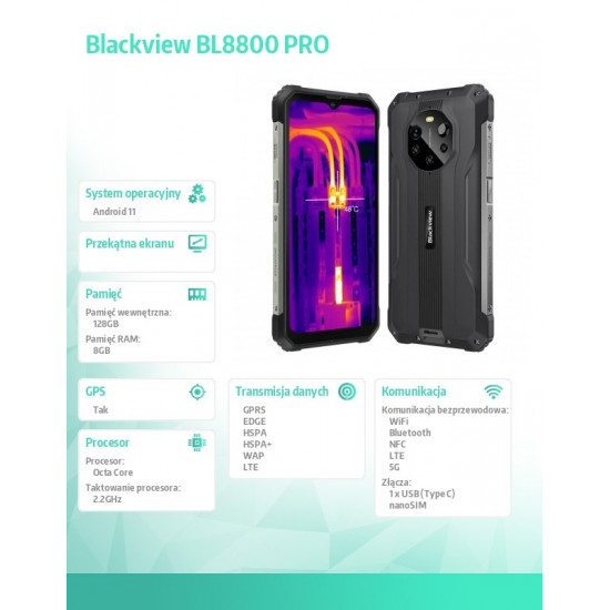 Smartphone BL8800 PRO black