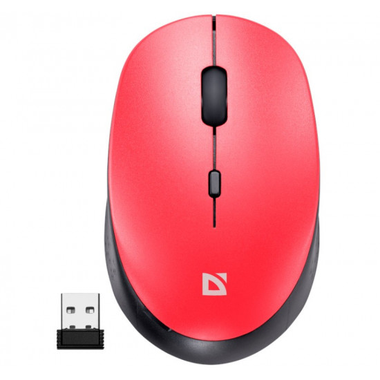 Wireless mouse silent click AURIS MB-027 800/1200/1600 DPI red