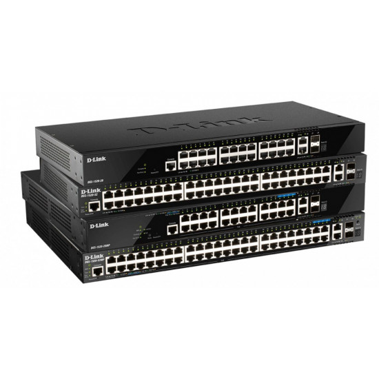 Switch DGS-1520-52MP 44xGE PoE 2xSFP+