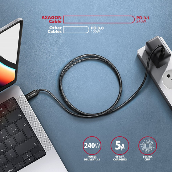 BUCM2-CM10AB cable 240W USB-C USB-C, 1.0m 5