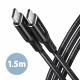 BUCM-CM15AB cable PD 60 W USB-C USB-C, 1.5m