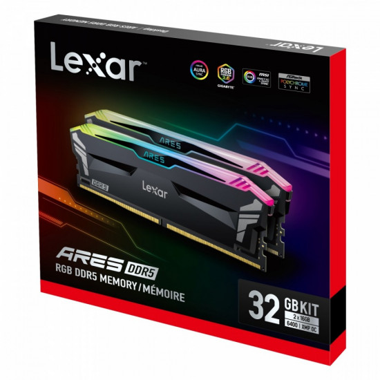 Memory DDR5 ARES RGB Gaming 32GB(2*16GB)/6400 black