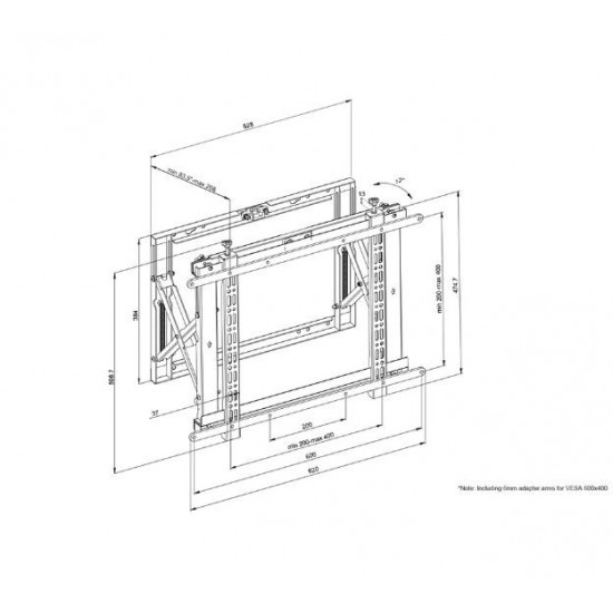 TV SET ACC WALL MOUNT/WL95-800BL1 NEOMOUNTS