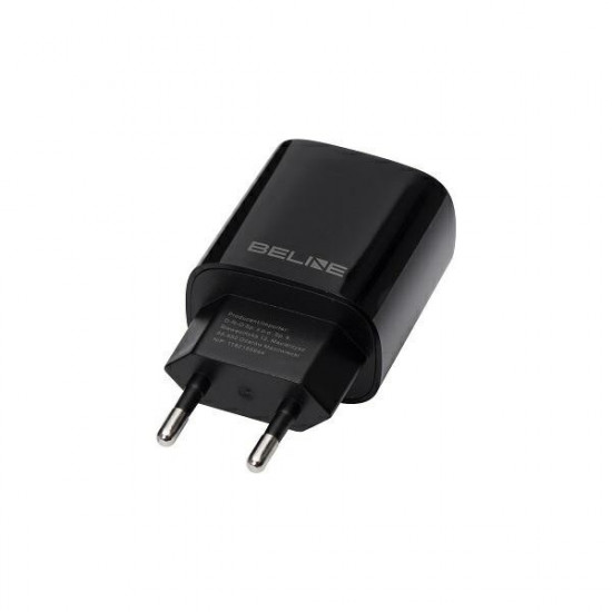 Charger 20W USB-C + USB-A black