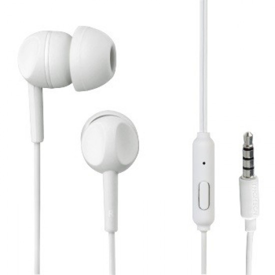 Earphones with microphone EAR3005W white