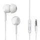 Earphones with microphone EAR3005W white