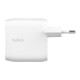 Dual charger 30W USB-C Power Delivery 60W white