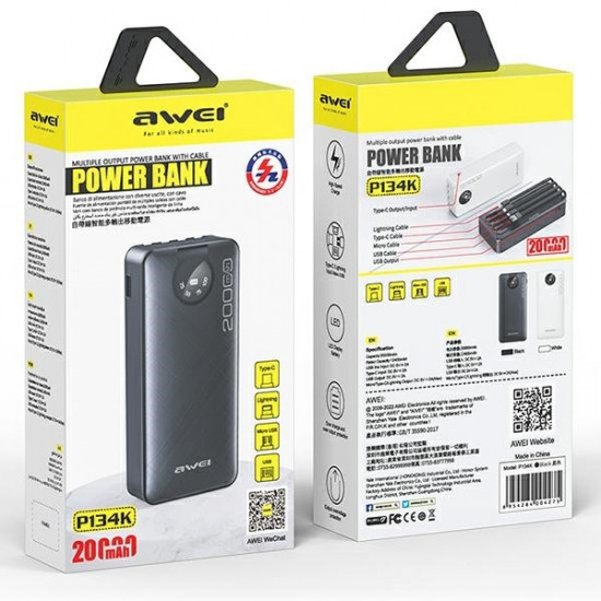 Powerbank 20000mAh P134 K all USB