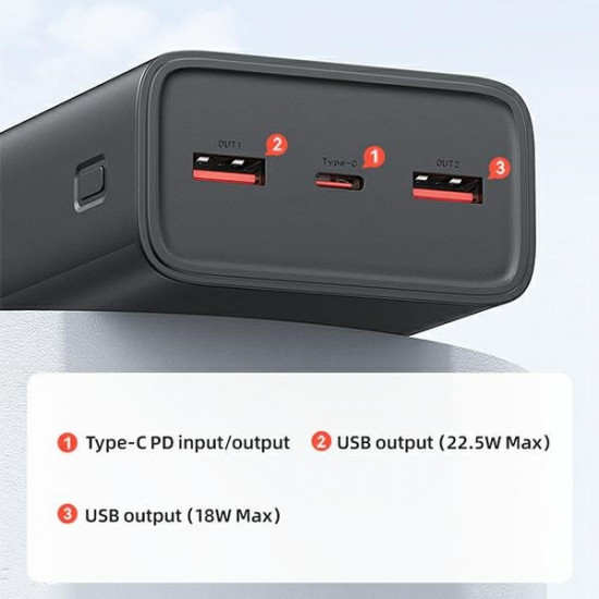 Powerbank 30000mAh PB68 PD + QC 3.0 Fast Charge