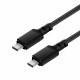 Cable 2x USB-C 100W 1m PD black Maclean MCE491