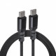 USB-C 15W Cable QC 3.0 black Maclean MCE494