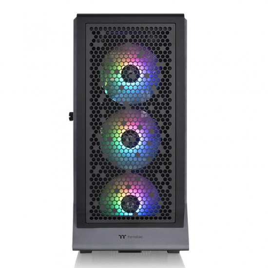 Ceres 500 A RGB Black Tempered Glass