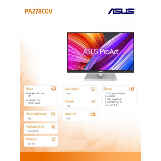 Monitor 27 inches PA278CGV