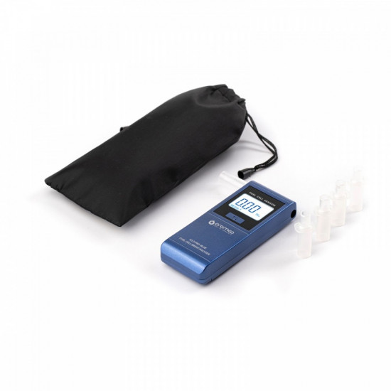 Electrochemical breathalyzer blue