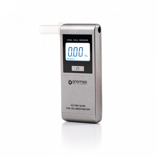 Electrochemical breathalyzer silver