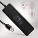 HUE-C1A, HUB 4-port USB 3.2 Gen 1 19cm cable