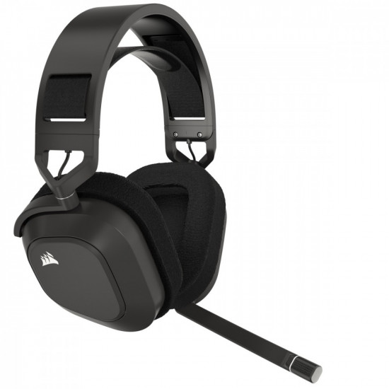 CORSAIR HS80 MAX Gaming Headset, Wireless, Steel Gray