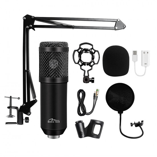 Studio and streaming microphone MT397K black