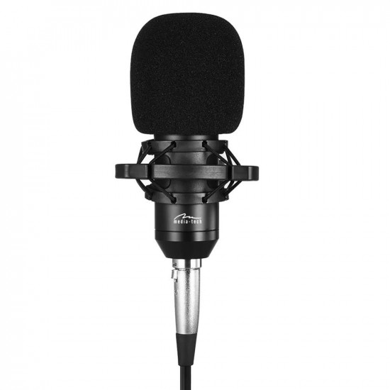 Studio and streaming microphone MT397S silver