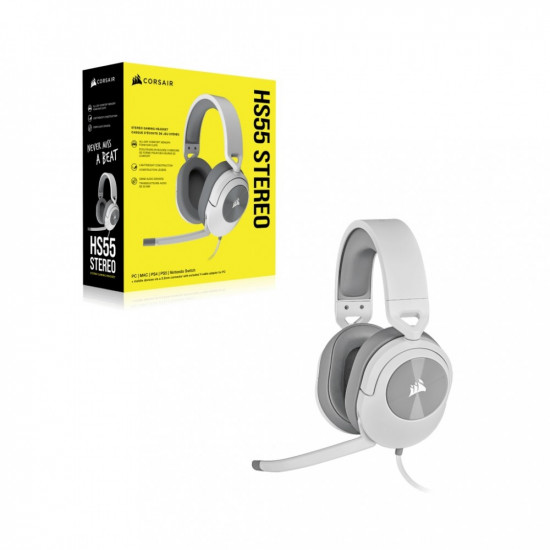 HS55 Stereo Headset white