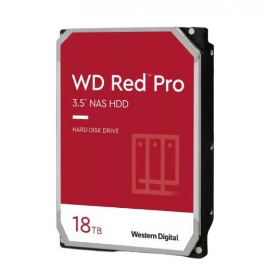 HDD|WESTERN DIGITAL|Red Pro|18TB|SATA 3.0|512 MB|7200 rpm|3,5