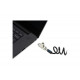 Slim N17 2.0 Portable Keyed Laptop Lock for Wedge-Shaped Slots