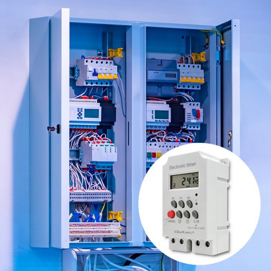 Electronic timer PC0629, DIN rail