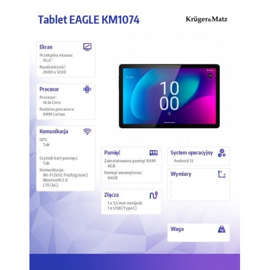 Tablet Eagle KM1074