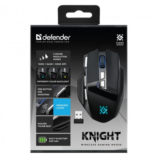 Wireless gaming mouse Knight GM-885 3200DPI 8P black