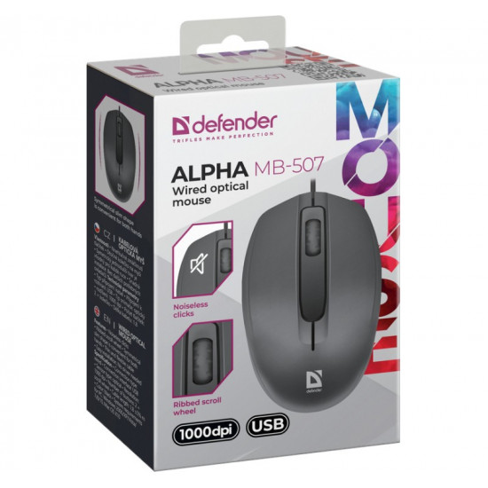 Wireless optic mouse Alpha MB-507 black