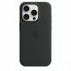 Silicon case with MagSafe for iPhone 15 Pro - black