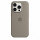 Silicon case with MagSafe for iPhone 15 Pro - clay