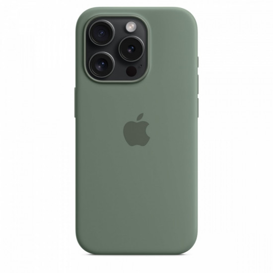 Silicon case with MagSafe for iPhone 15 Pro - cypress