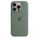 Silicon case with MagSafe for iPhone 15 Pro - cypress