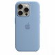 Silicon case with MagSafe for iPhone 15 Pro - winter blue