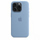 Silicon case with MagSafe for iPhone 15 Pro - winter blue