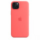 Silicone case with MagSafe for iPhone 15 Plus - guava