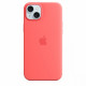 Silicone case with MagSafe for iPhone 15 Plus - guava