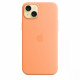 Silicone case with MagSafe for iPhone 15 Plus - orange sorbet