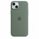 Silicone case with MagSafe for iPhone 15 Plus - cypress