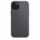 FineWoven fabric case with MagSafe for iPhone 15 Plus - black