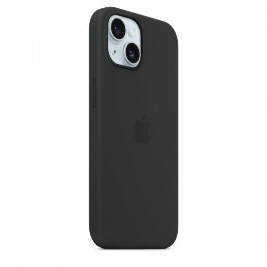 Silicone case with MagSafe for iPhone 15 - black