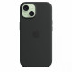 Silicone case with MagSafe for iPhone 15 - black