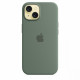 Silicone case with MagSafe for iPhone 15 - cypress